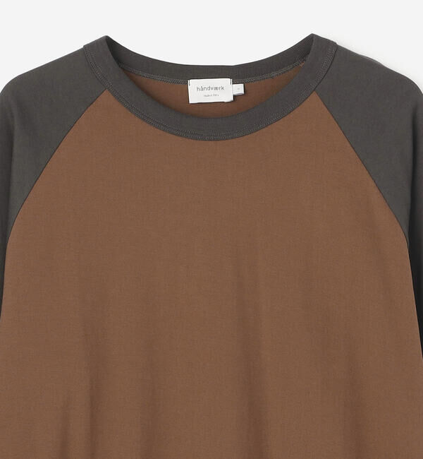 handvaerk「handvaerk | 60/2 ベースボールTシャツ WOMEN」|Tシャツ・カットソー|