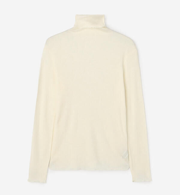  「TICCA | ウールシルク ボトルネックプルオーバー WOMEN」|Tシャツ・カットソー|IVORY