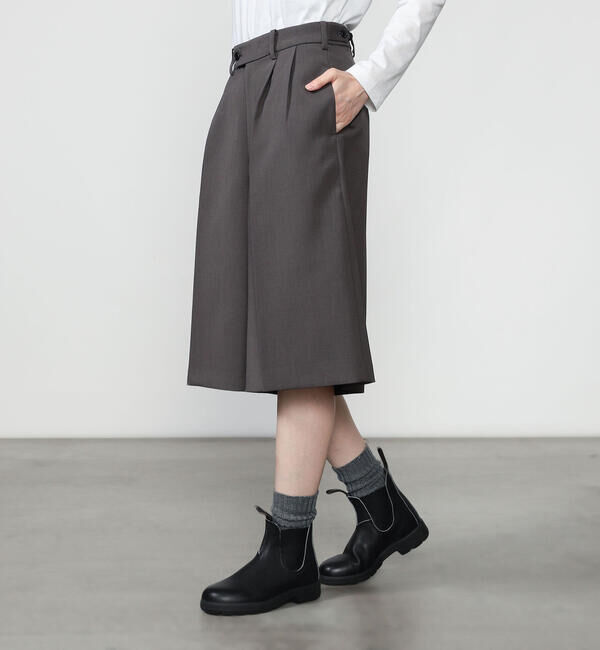 Morris & Sons「MORRIS & SONS | 2タック ショートパンツ WOMEN」|その他|GREY