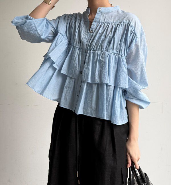  「【完売カラー再追加！/WEB限定】ラッフルブラウス」|シャツ・ブラウス|