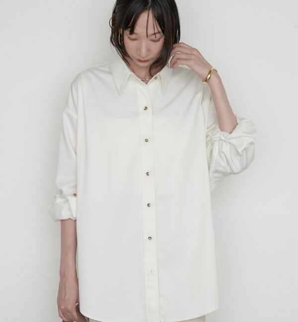  「《WEB限定リバイバルアイテム/累計販売１万枚達成》サテンBIGシャツ」|シャツ・ブラウス|
