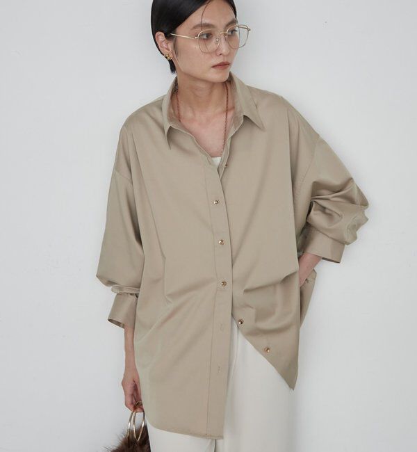  「《WEB限定リバイバルアイテム/累計販売１万枚達成》サテンBIGシャツ」|シャツ・ブラウス|