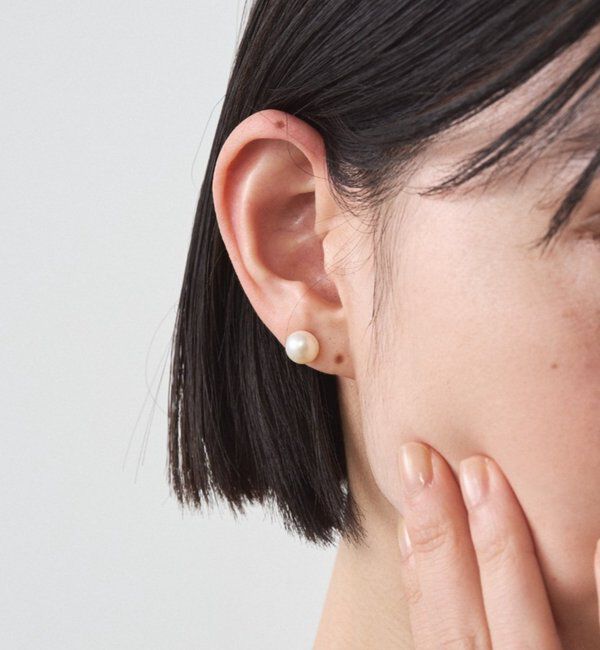  「8mmパール一粒ピアス」|ピアス|
