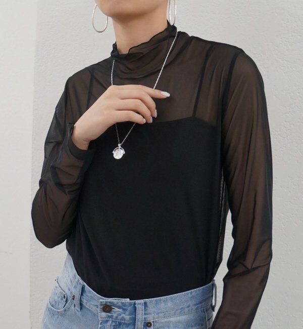  「シアーチュールハイネックプルオーバー」|Tシャツ・カットソー|