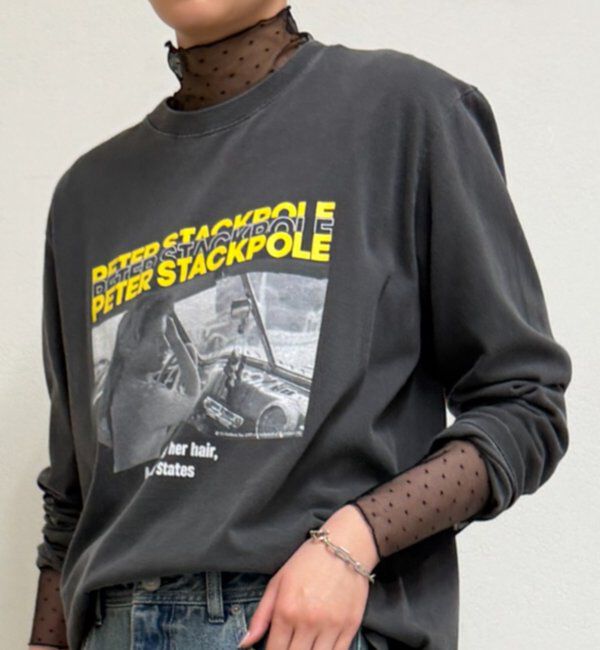  「シアーチュールハイネックプルオーバー」|Tシャツ・カットソー|