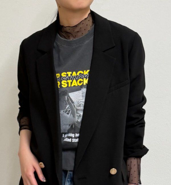  「シアーチュールハイネックプルオーバー」|Tシャツ・カットソー|