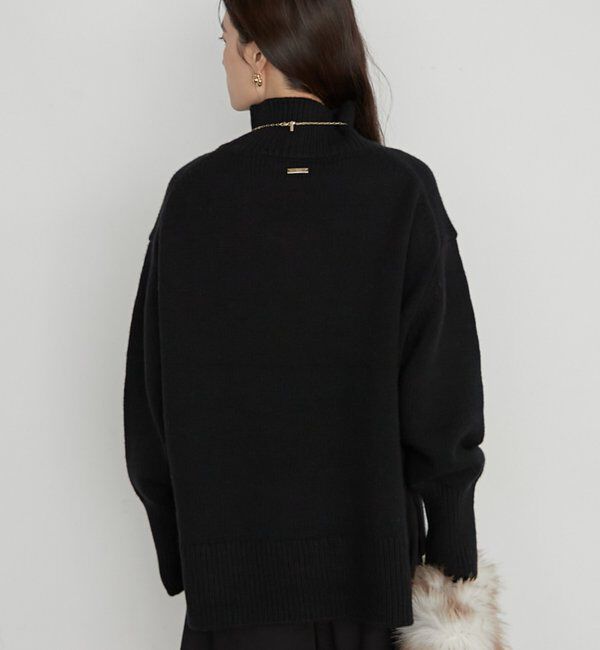  「《イージーケア/セットアップ可》ヤクウールハイネックニット」|ニット・セーター|