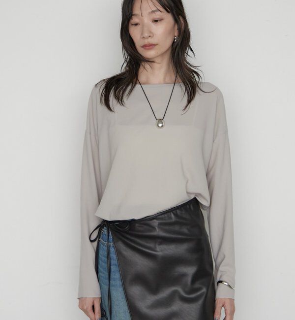  「《万能トップス》【JAPAN MADE】ストレッチジョーゼットプルオーバー」|シャツ・ブラウス|