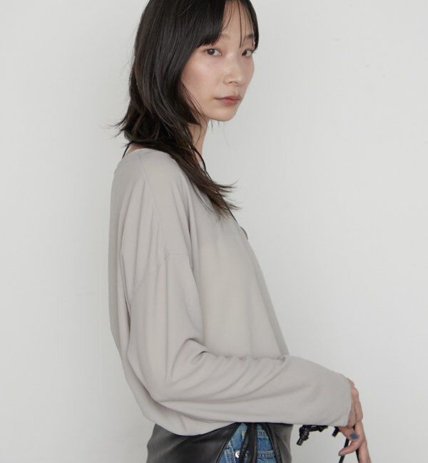  「《万能トップス》【JAPAN MADE】ストレッチジョーゼットプルオーバー」|シャツ・ブラウス|
