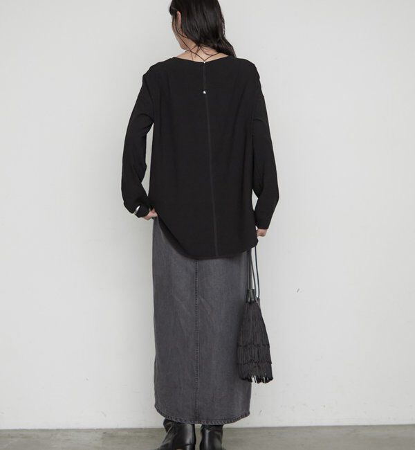  「《万能トップス》【JAPAN MADE】ストレッチジョーゼットプルオーバー」|シャツ・ブラウス|