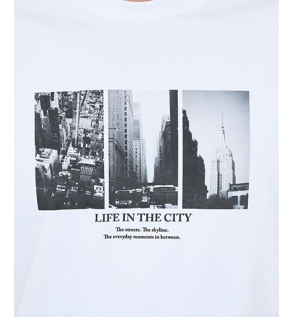 ABAHOUSE「【THE CITY】プリント 半袖Tシャツ」|Tシャツ・カットソー|