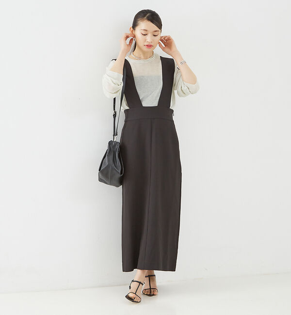 Rouge vif「【一部店舗限定】ストレッチサスペンダージャンパースカート」|スカート|