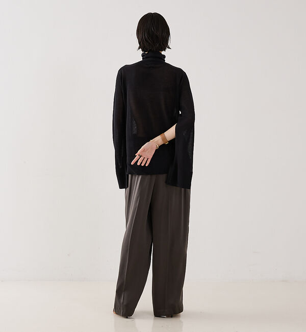 The Store by C' 「【TOTEME】SLIT SLEEVE TURTLENECK／スリットスリーブタ」|ニット・セーター|