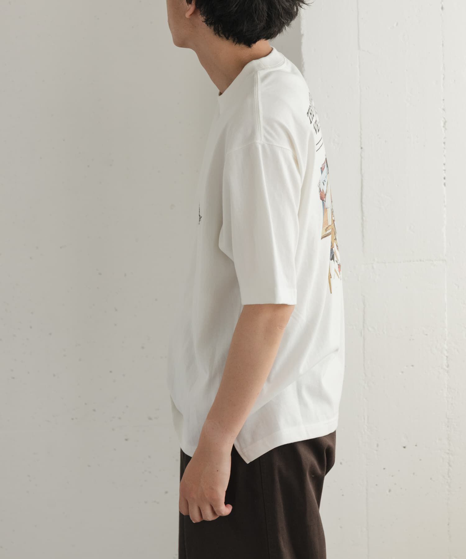 URBAN RESEARCH DOORS「FORK&SPOON　バックプリントTシャツ」|Tシャツ・カットソー|