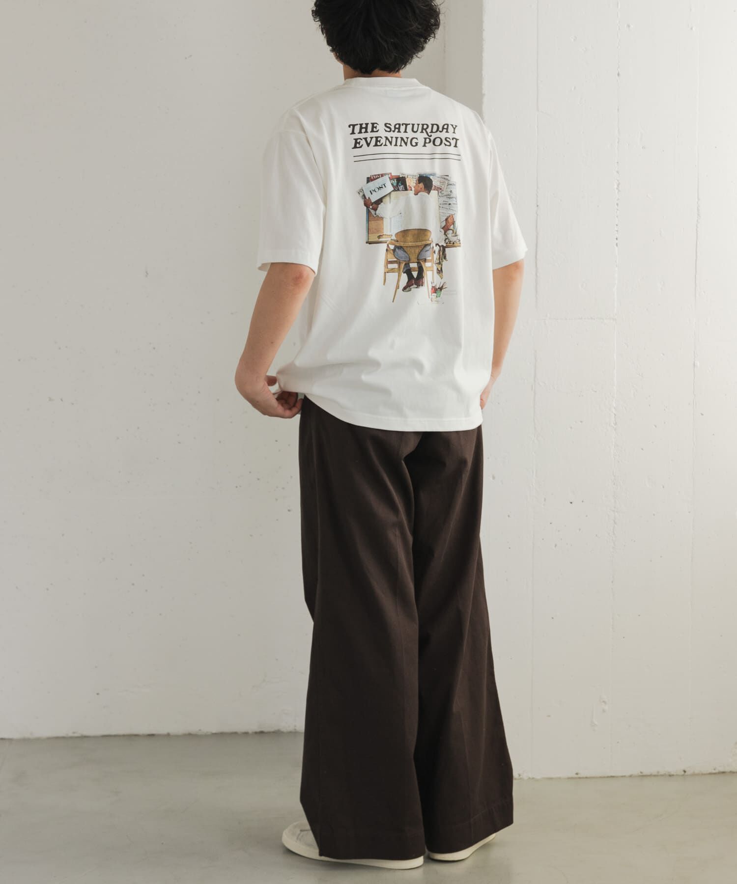 URBAN RESEARCH DOORS「FORK&SPOON　バックプリントTシャツ」|Tシャツ・カットソー|
