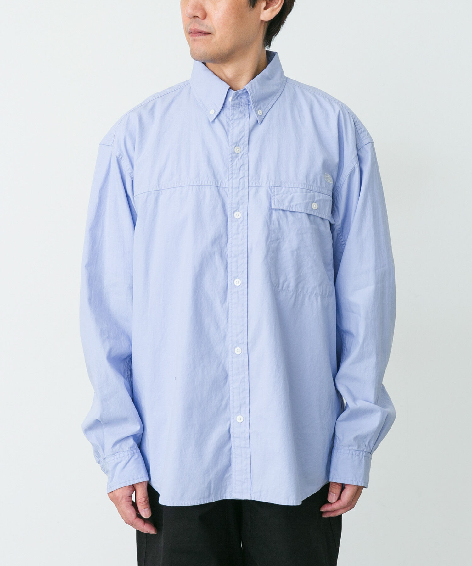 URBAN RESEARCH DOORS「THE NORTH FACE　LONG-SLEEVE NUPTSE OXFORD SHIRTS」|シャツ・ブラウス|ブルー