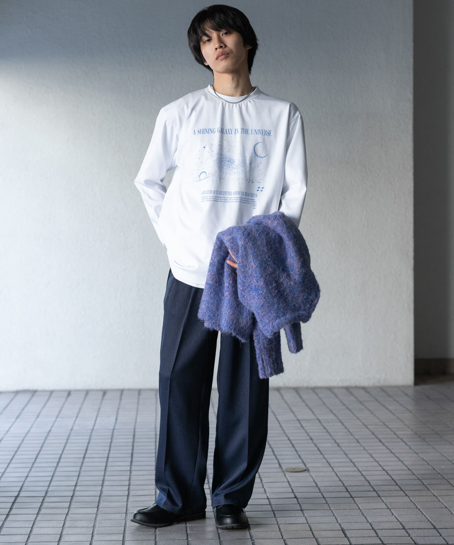 SENSE OF PLACE by URBAN RESEARCH「Galaxy Graphic Long-Sleeve T-shirts」|Tシャツ・カットソー|