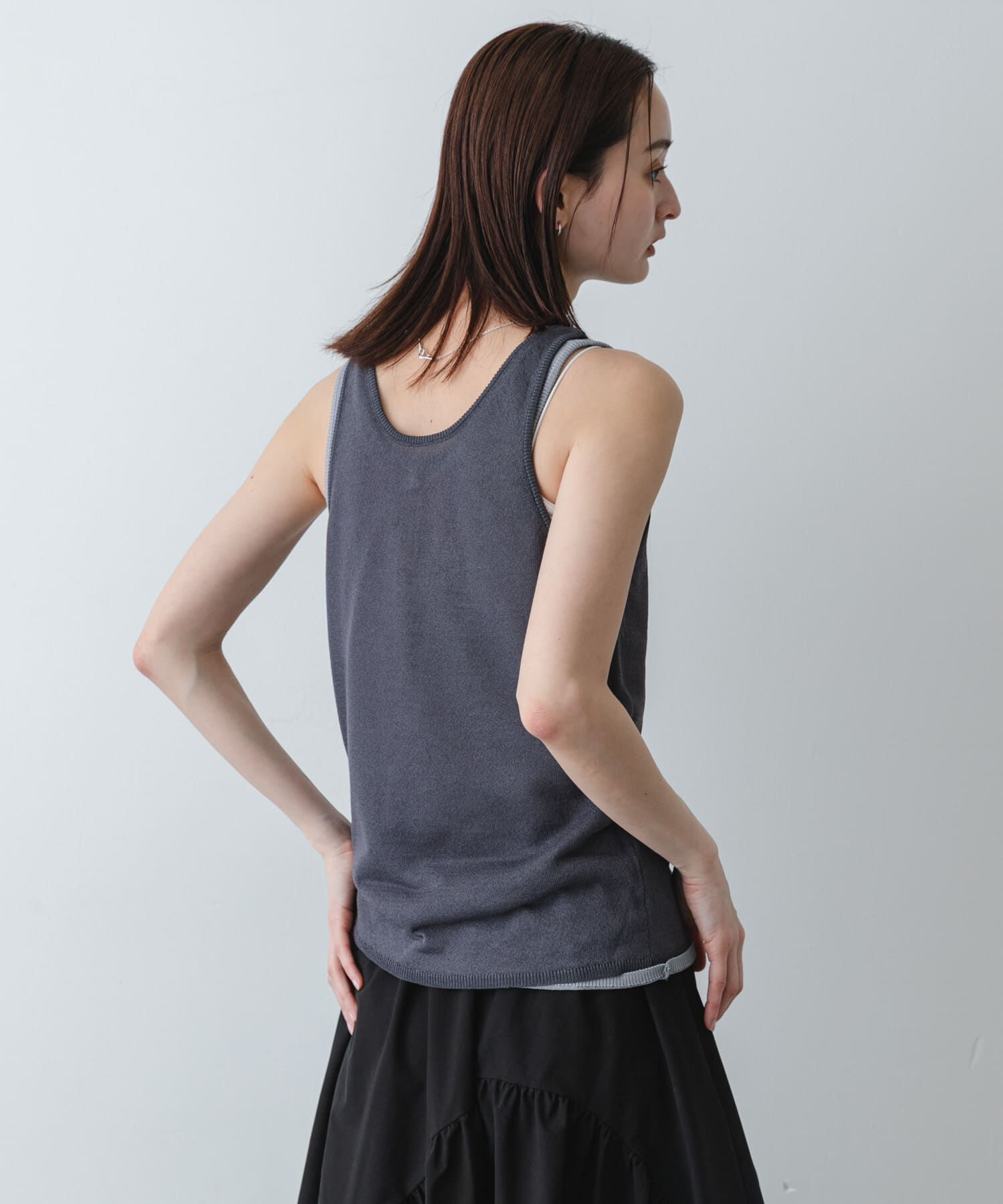 SENSE OF PLACE by URBAN RESEARCH「『洗濯可』アンサンブルニットタンクトップ」|タンクトップ|
