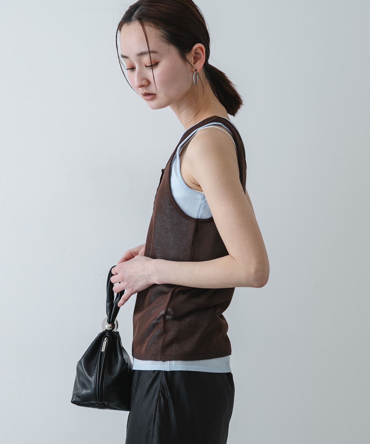SENSE OF PLACE by URBAN RESEARCH「『洗濯可』アンサンブルニットタンクトップ」|タンクトップ|