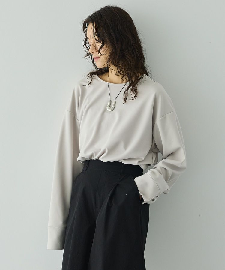 GARAGE OF GOOD CLOTHING「【日本製】ジョーゼットジャージ-2WayTブラウス」|シャツ・ブラウス|