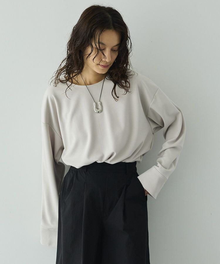 GARAGE OF GOOD CLOTHING「【日本製】ジョーゼットジャージ-2WayTブラウス」|シャツ・ブラウス|