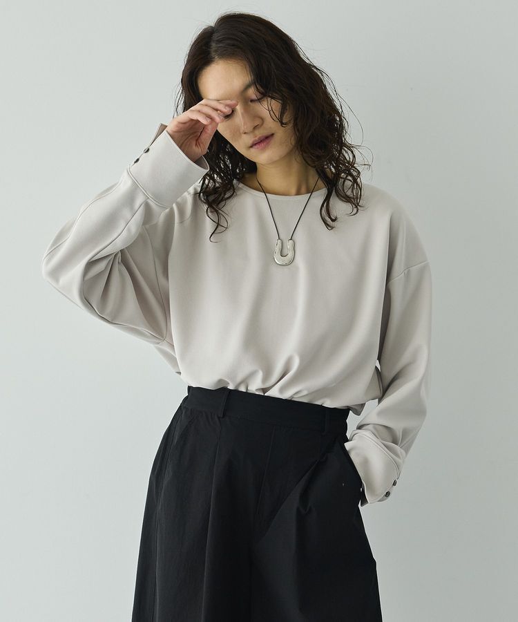 GARAGE OF GOOD CLOTHING「【日本製】ジョーゼットジャージ-2WayTブラウス」|シャツ・ブラウス|