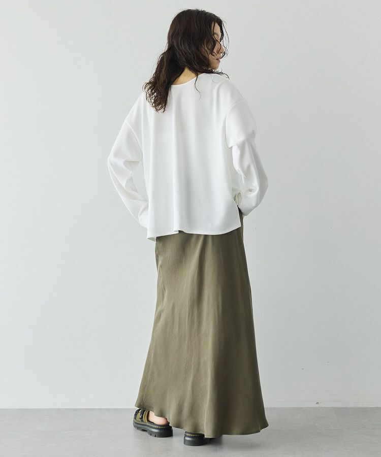 GARAGE OF GOOD CLOTHING「【日本製】ジョーゼットジャージ-2WayTブラウス」|シャツ・ブラウス|