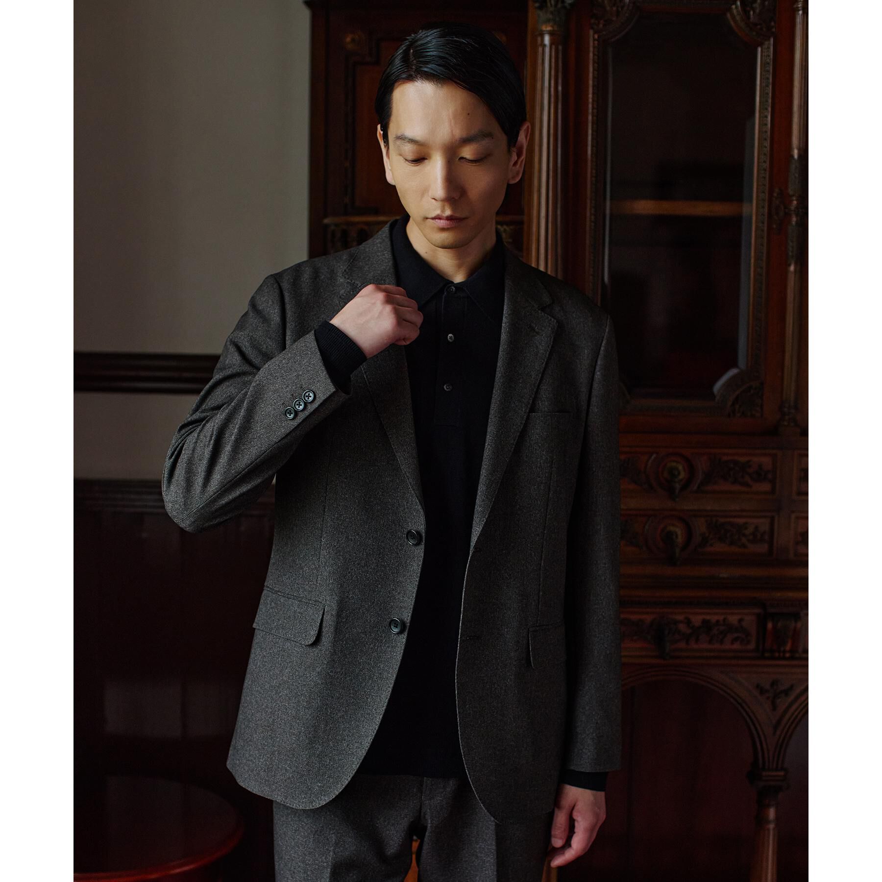 TAKEO KIKUCHI「ウールライクキャットフット ジャケット」|テーラードジャケット|