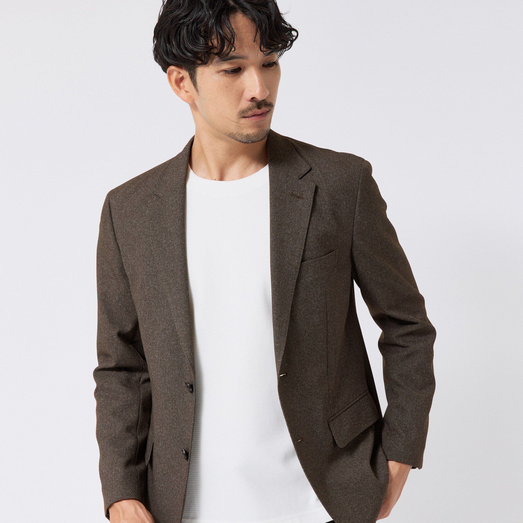 TAKEO KIKUCHI「ウールライクキャットフット ジャケット」|テーラードジャケット|