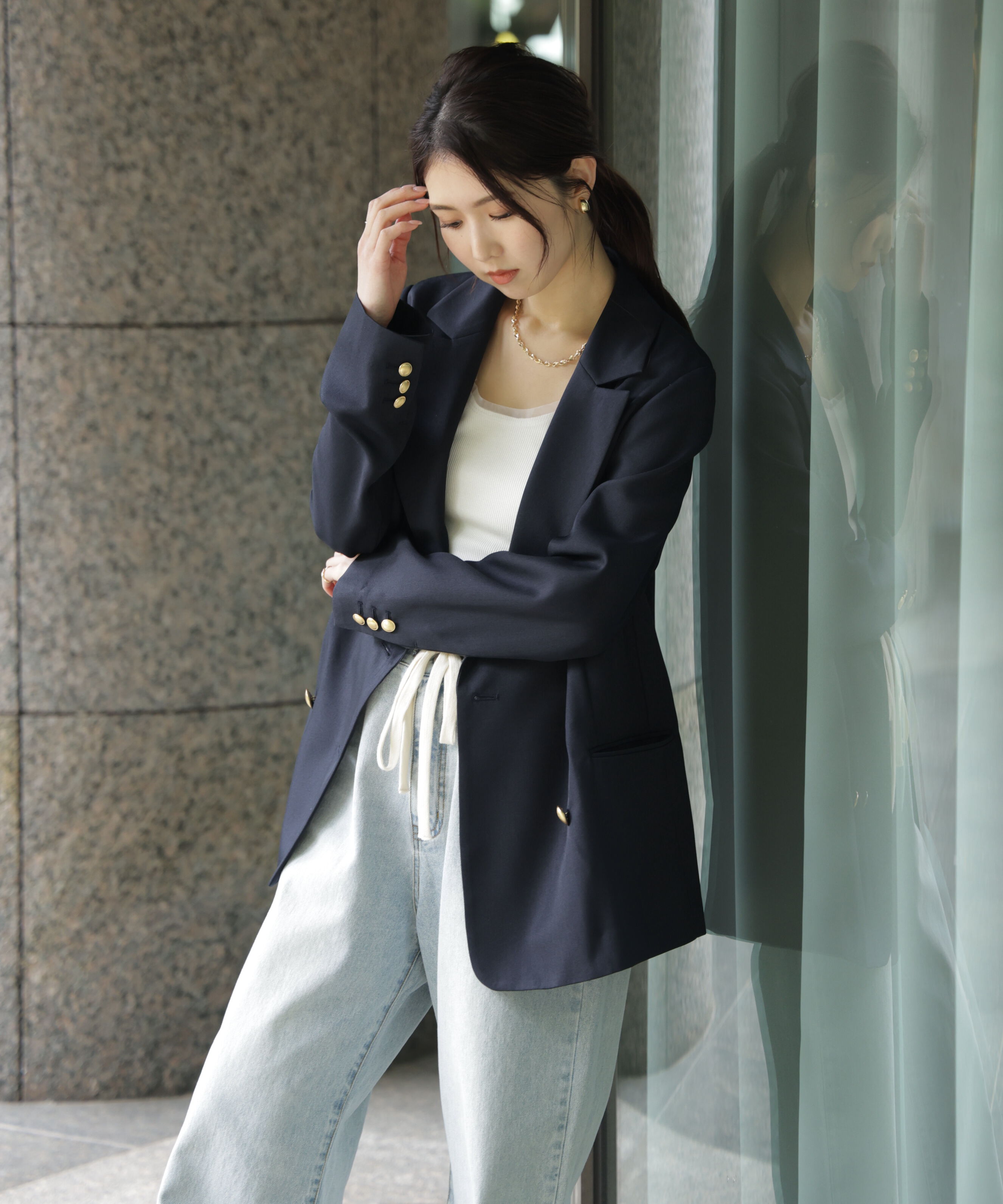  「金ボタンダブルブレストジャケット」|その他|