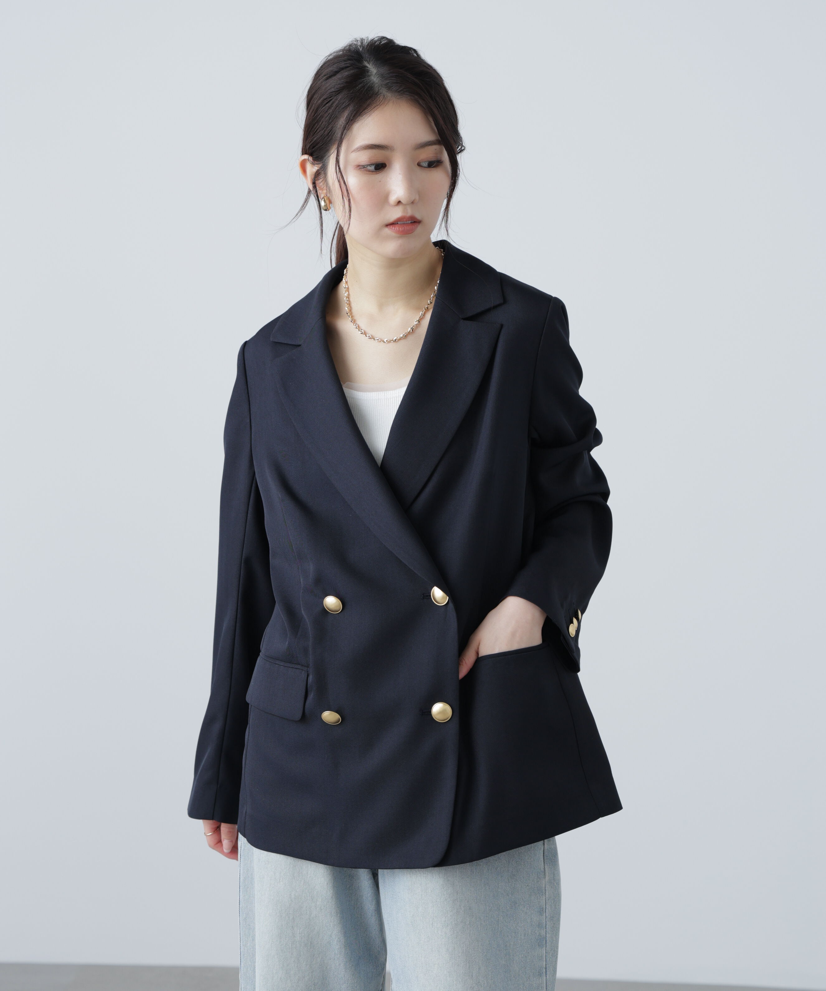  「金ボタンダブルブレストジャケット」|その他|