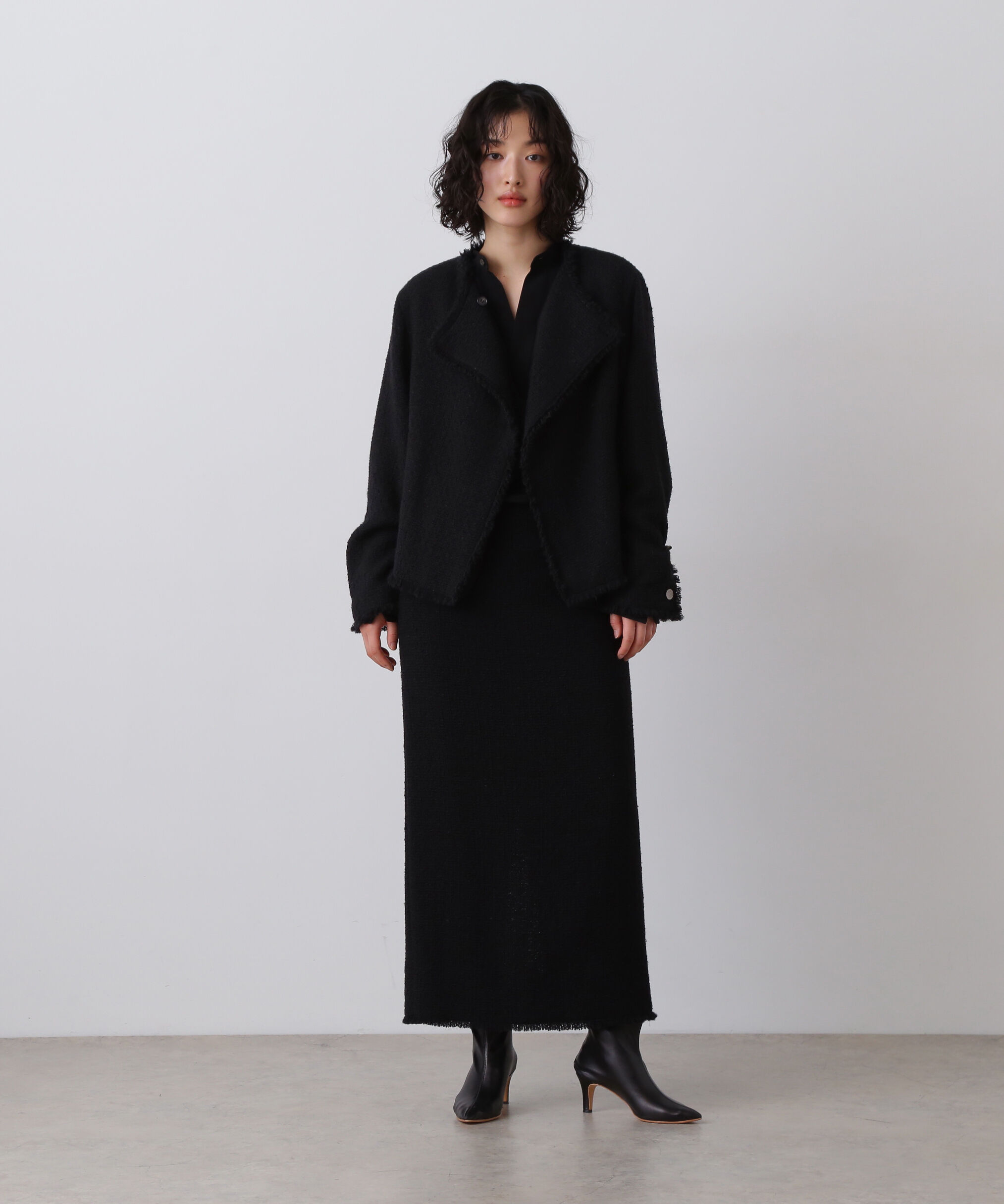 YLEVE 「YLEVE / TWEED COLLARLESS JACKET」|その他|