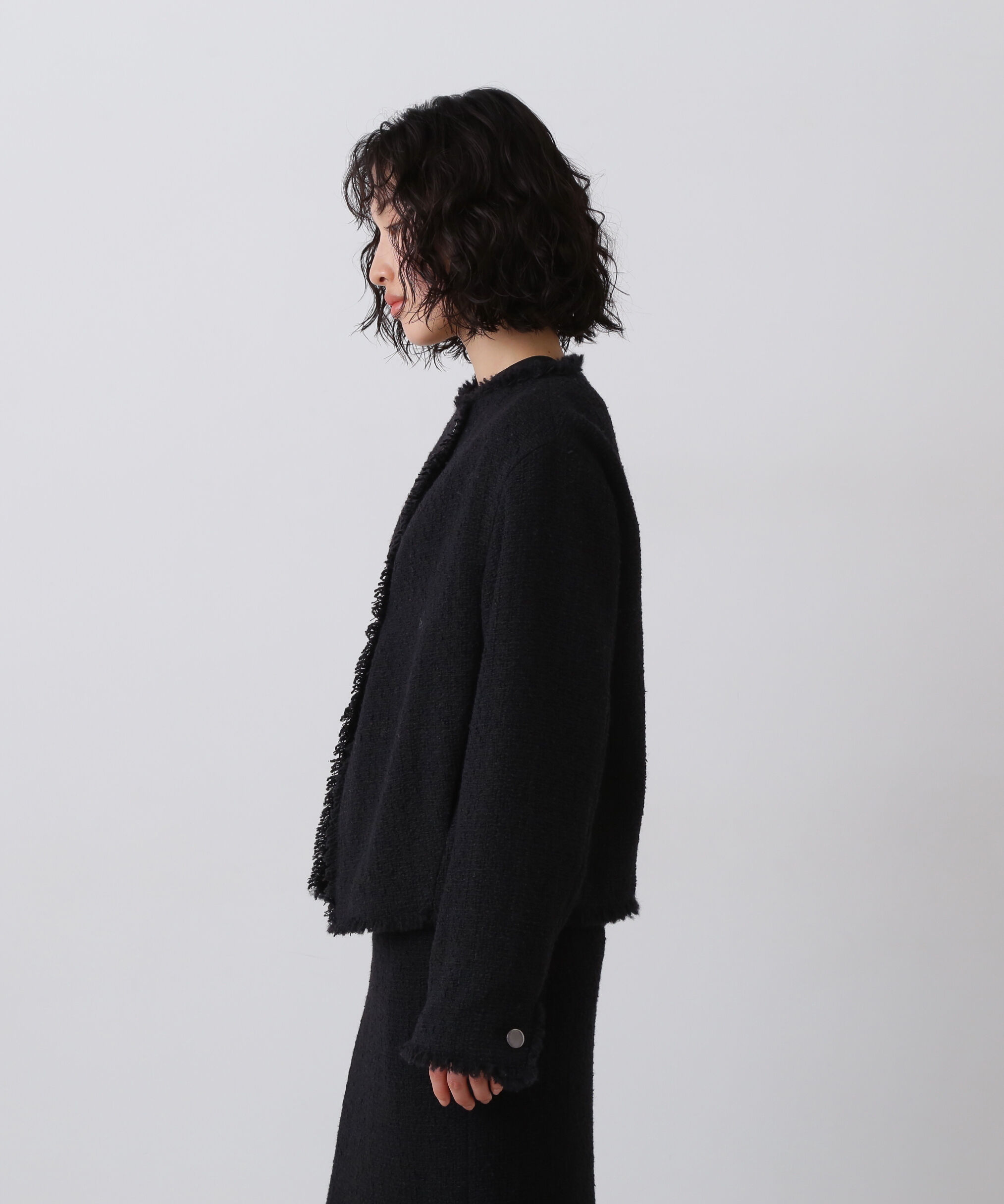 YLEVE 「YLEVE / TWEED COLLARLESS JACKET」|その他|