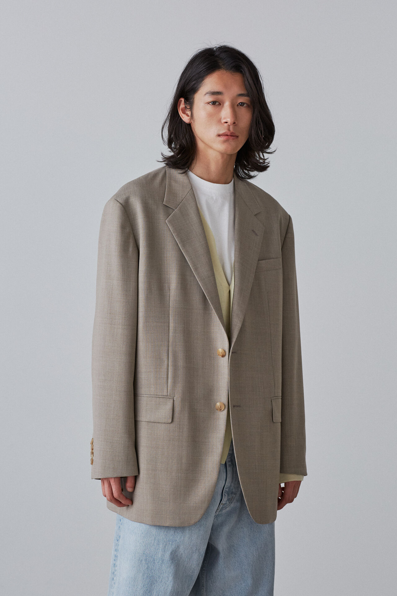 YLEVE 「YLEVE / WOOL TROPICAL JK」|その他|ベージュ
