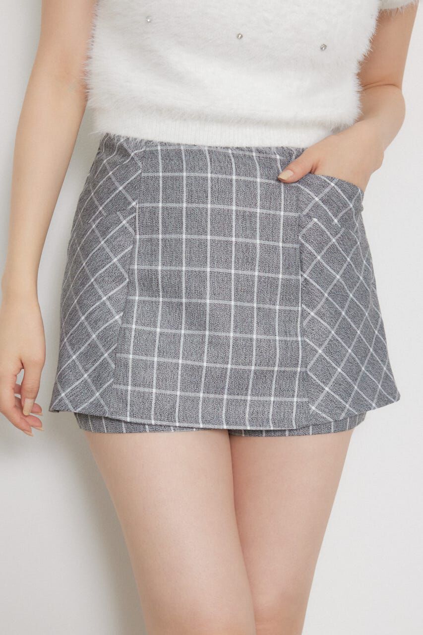 rienda「タイトミニスコートショートパンツ」|その他|柄GRY5
