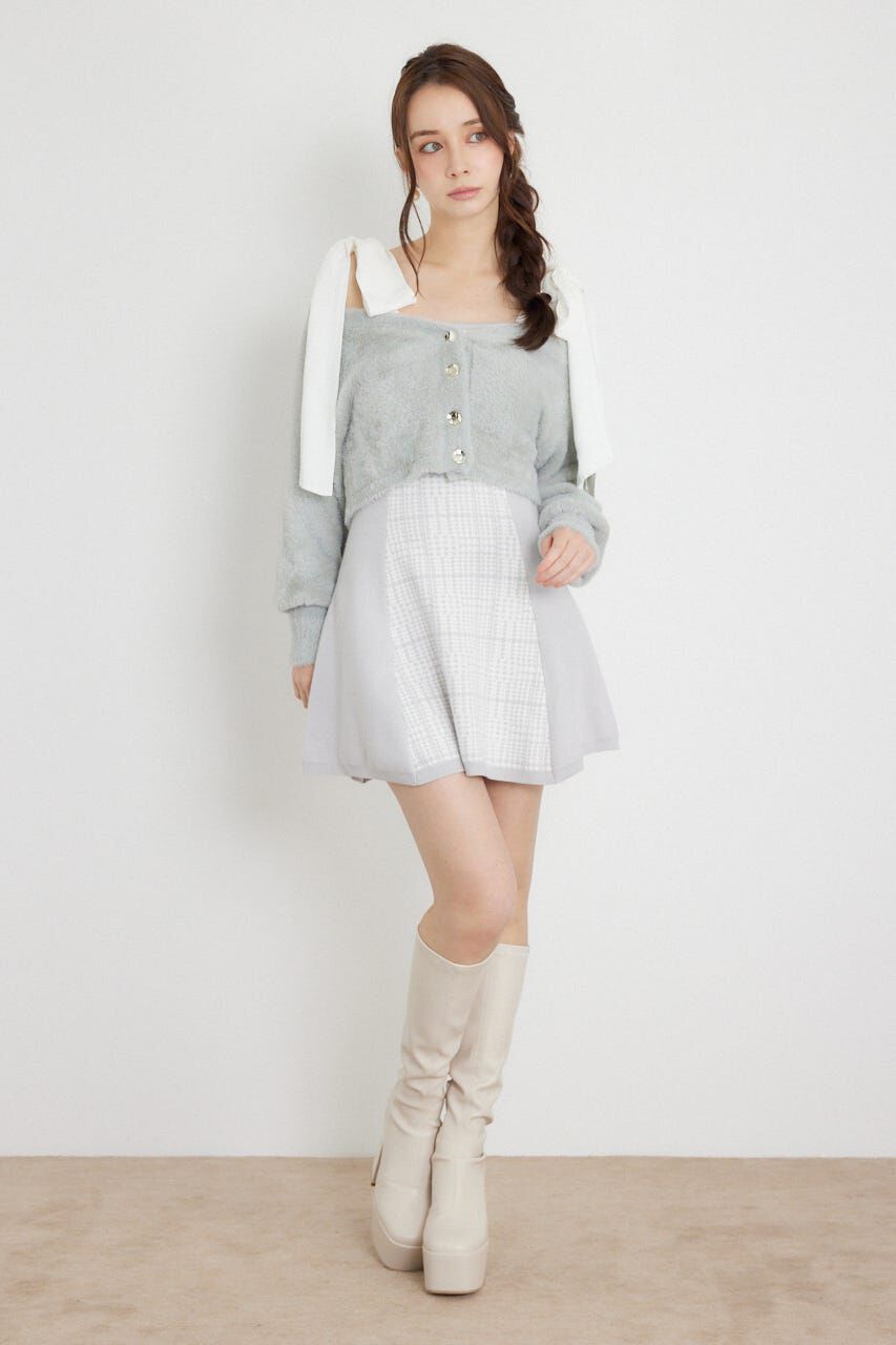 rienda「ジャガードニットミニセットワンピース」|ワンピース|