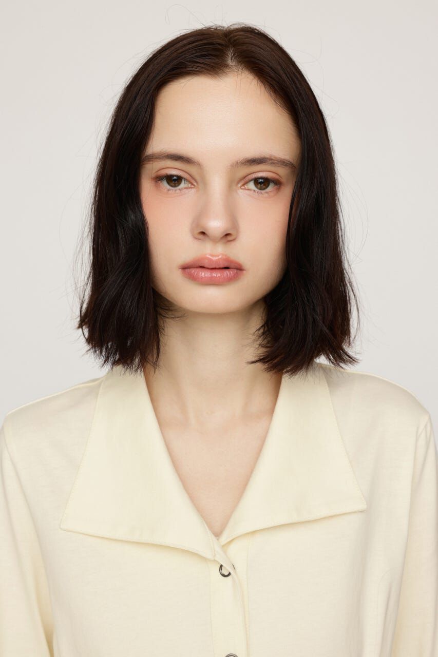 SLY「OPEN COLLAR TUCKED シャツ」|シャツ・ブラウス|