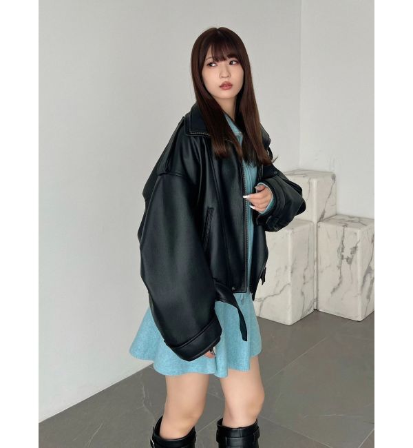MERCURYDUO「メランジZIPニットセットアップ」|ワンピース|