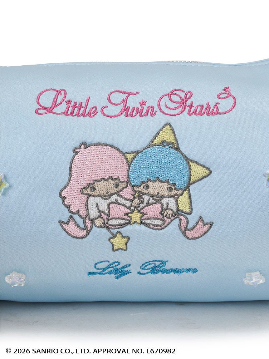 LILY BROWN「【リトルツインスターズ（キキ＆ララ）】[L.B CANDY STOCK]2wayサテンミニバッグ」|ハンドバッグ|