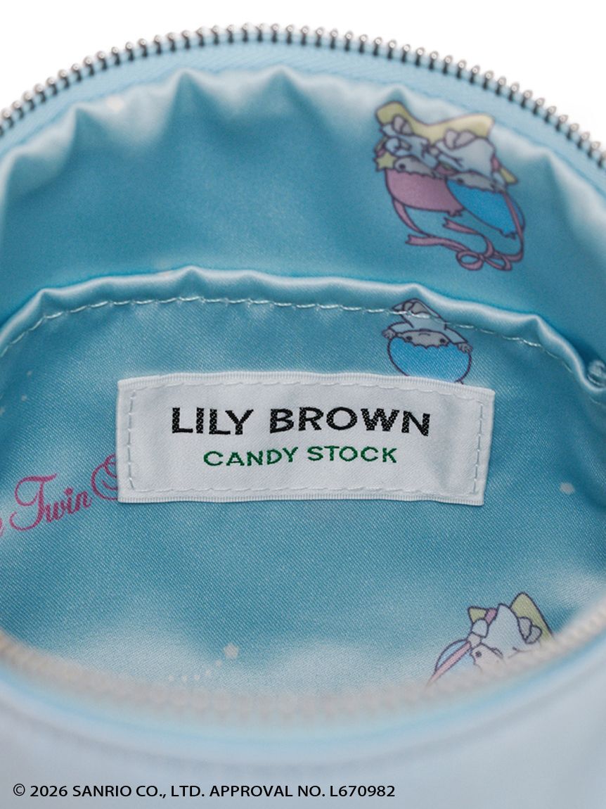 LILY BROWN「【リトルツインスターズ（キキ＆ララ）】[L.B CANDY STOCK]2wayサテンミニバッグ」|ハンドバッグ|