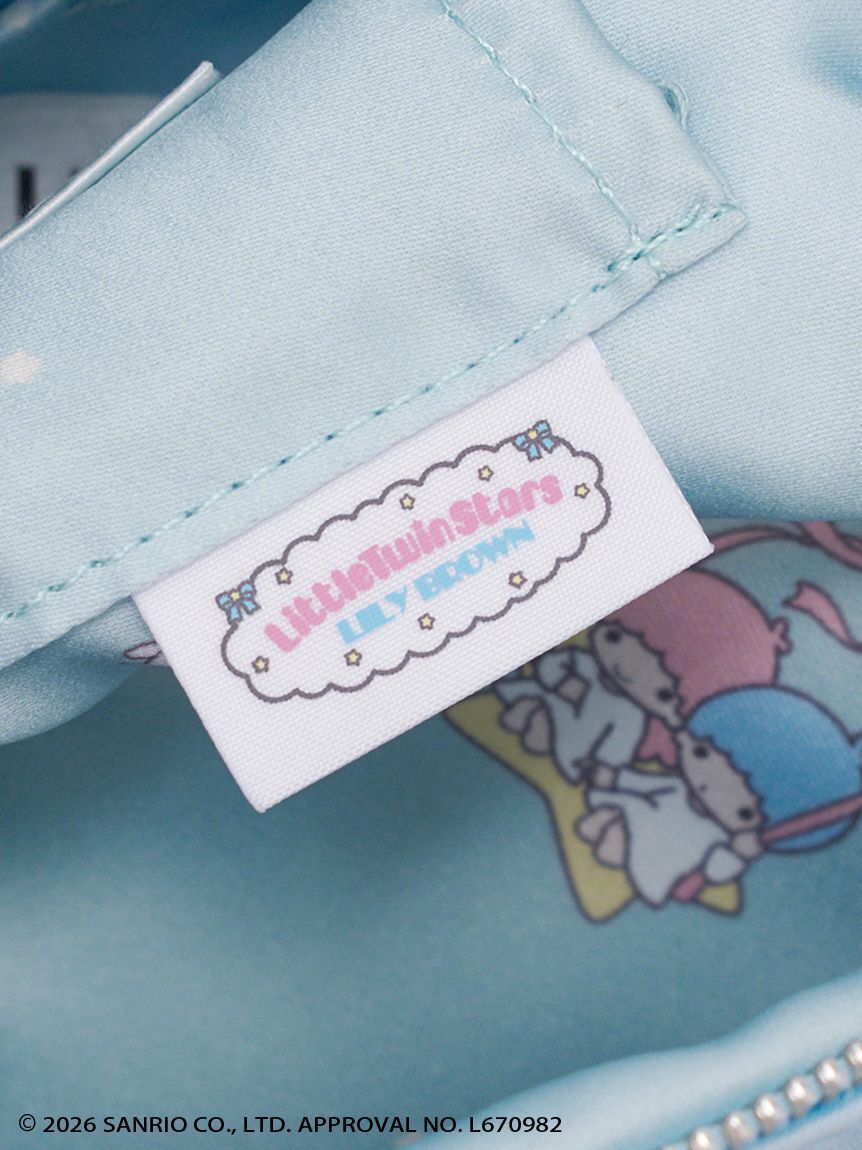 LILY BROWN「【リトルツインスターズ（キキ＆ララ）】[L.B CANDY STOCK]2wayサテンミニバッグ」|ハンドバッグ|