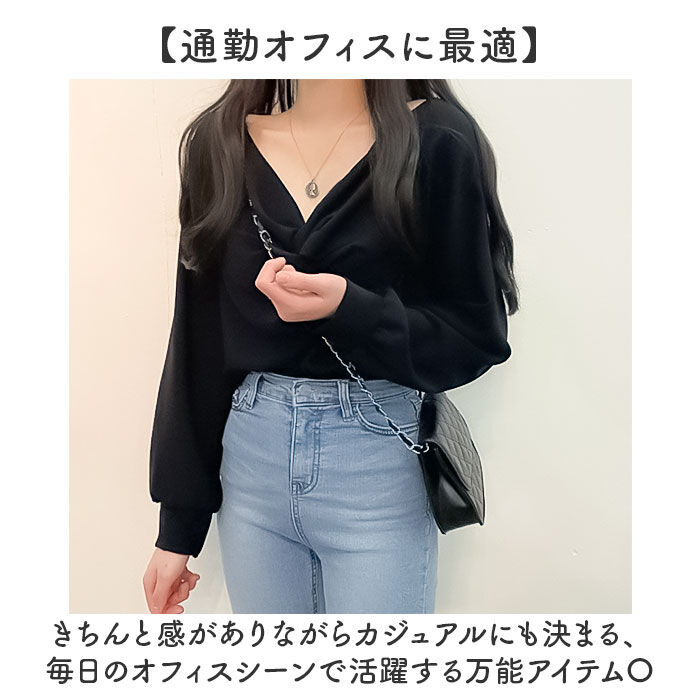 BACKYARD FAMILY「ブラウス Vネック レディース 通販 カジュアルブラウス Vネックブラウス vネックブラウス」|シャツ・ブラウス|