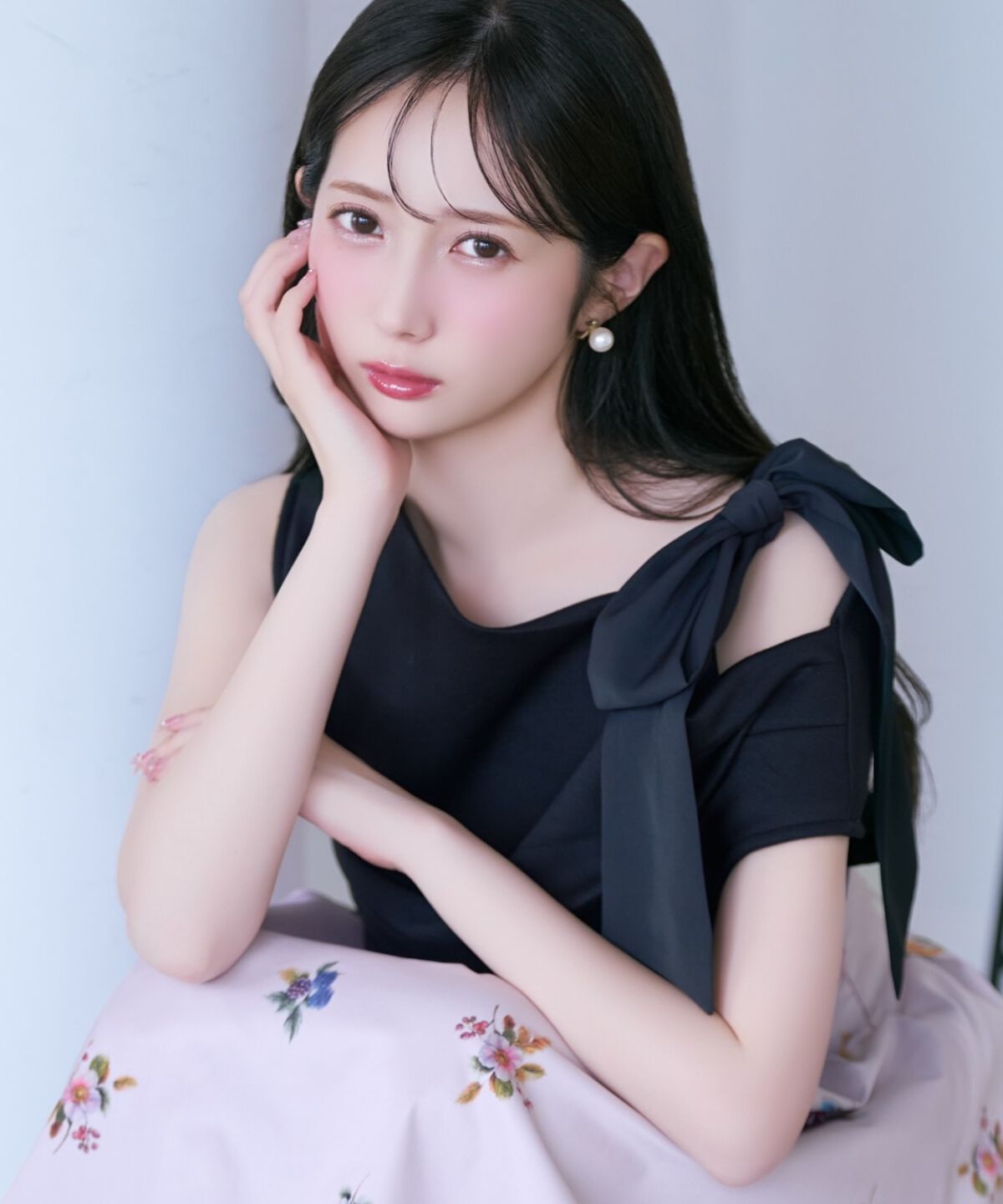 WILLSELECTION「リボンショルダードレープカットトップス」|Tシャツ・カットソー|