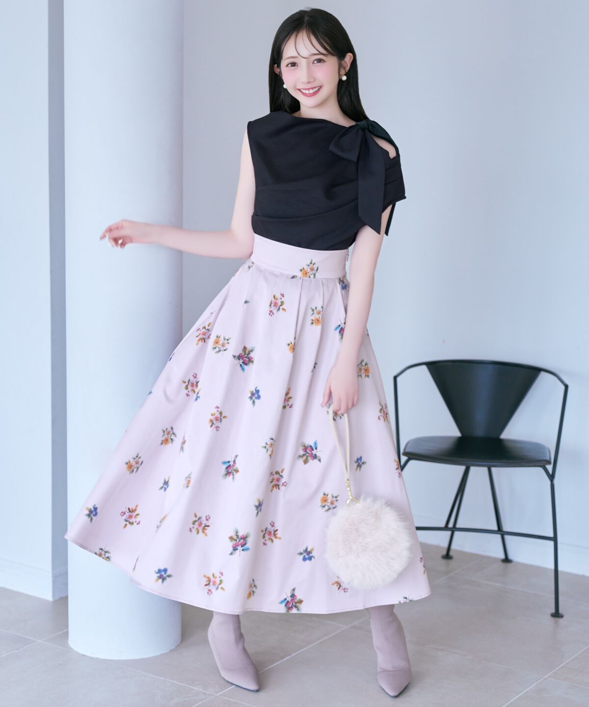 WILLSELECTION「リボンショルダードレープカットトップス」|Tシャツ・カットソー|
