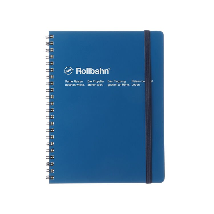 Rollbahn「ロルバーンポケット付メモA5」|ステーショナリー|ブルー