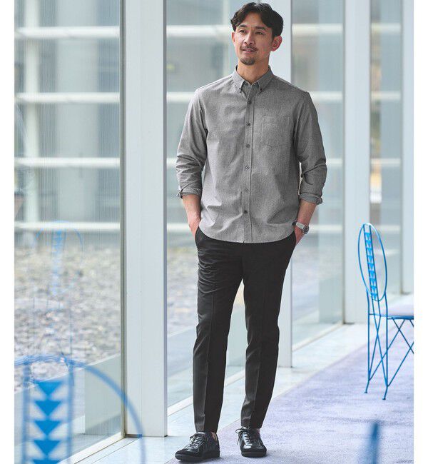UNITED ARROWS green label relaxing「【WEB限定】JUST fit オックスフォード ボタンダウン 長袖 シャツ」|シャツ・ブラウス|