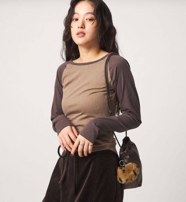 UNITED ARROWS green label relaxing「チャームつき 巾着ショルダーバッグ 2WAY」|ショルダー・メッセンジャー|