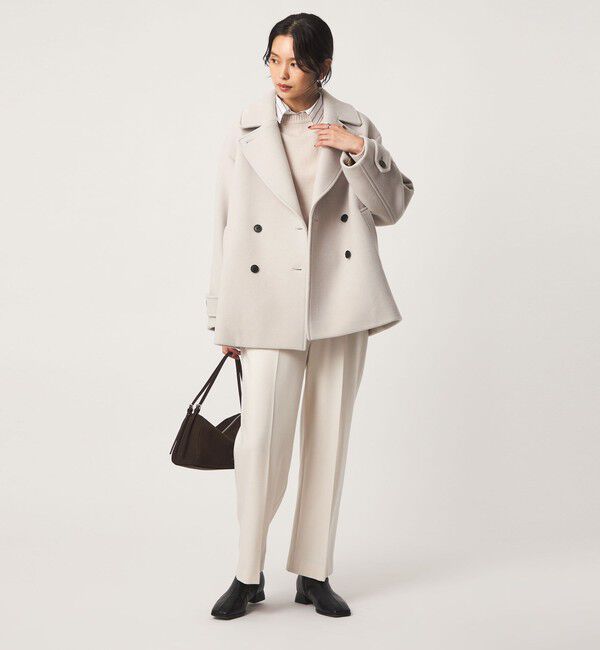 UNITED ARROWS green label relaxing「［size SHORTあり］CANGIOLI W ピーコート」|ピーコート|