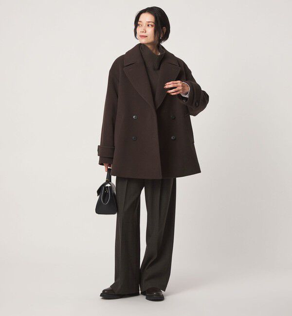 UNITED ARROWS green label relaxing「［size SHORTあり］CANGIOLI W ピーコート」|ピーコート|