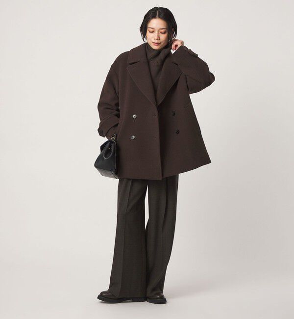 UNITED ARROWS green label relaxing「［size SHORTあり］CANGIOLI W ピーコート」|ピーコート|